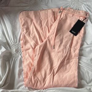 Hudson Jeans Soft Pink Drawstring Trousers nwt